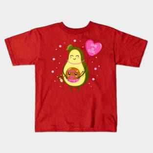avocado mum girl Kids T-Shirt